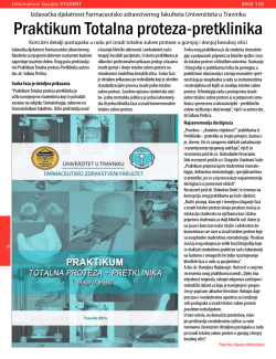 Praktikum Totalna proteza-pretklinika