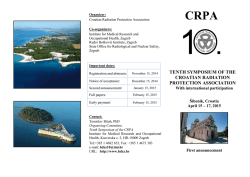 10 th Symposium of CRPA - FIrst Circular