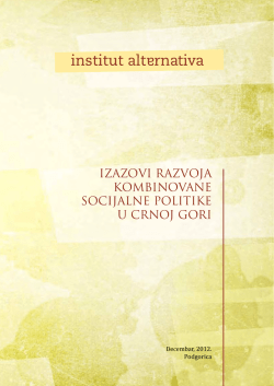 izazovi razvoja kombinovane socijalne politike u