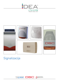 Protuprovala &ndash; signalizacija