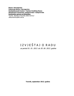 Izvje&scaron;taj - Vlada SBK