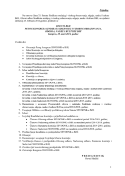 Prijedlog Na osnovu člana 33. Statuta Sindikata srednjeg i visokog