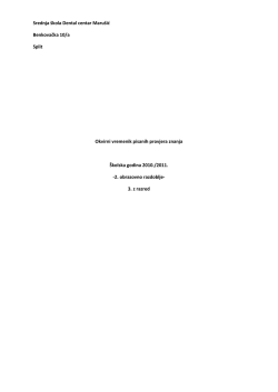 Srednja &scaron;kola Dental centar Maru&scaron;ić Benkovačka 10/a Split Okvirni