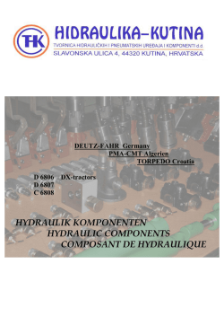 Katalog proizvoda - Hidraulika Kutina dd