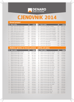 CJENOVNIK 2014