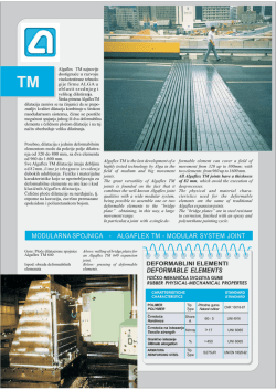Algaflex TM dilatacije