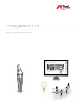 NobelReplace Tapered katalog komponenata na