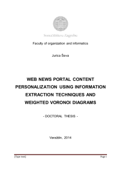 web news portal content personalization using information