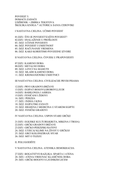 POVIJEST 5. DOMAĆE ZADAĆE UDŽBENIK + ZBIRKA TEKSTOVA