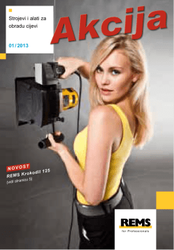 Strojevi i alati za obradu cijevi 01 / 2013