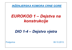 Eurokod 1 &ndash; Dejstva na konstrukcije Dio 1