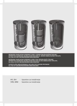 Uputstvo za instaliranje i kori&scaron;ćenje