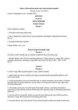 Zakon o financijskom poslovanju i predstecajnoj nagodbi