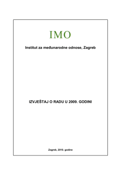 Izvje&scaron;taj o radu, 2009.