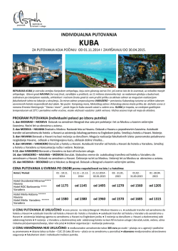 INDIVIDUALNA PUTOVANJA