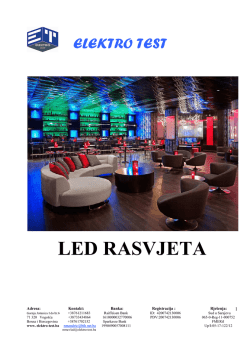 PDF dokument o LED rasvjeti možete vidjeti na ovom - Elektro-test