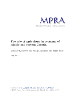 - Munich Personal RePEc Archive