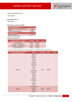 Cjenik skrbni&scaron;tvo