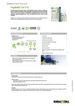 Fugabella&reg; eco 2-12 - the Kerakoll products area