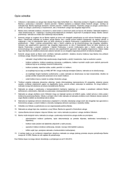 Opće odredbe - HYPO ALPE-ADRIA