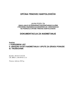 dokumentacija za nadmetanje - Općina Trnovec Bartolovečki