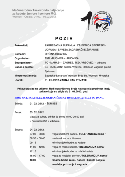 P O Z I V - Taekwondo HRBAT