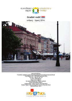 Gradski vodič - Turistička zajednica grada Slavonskog Broda