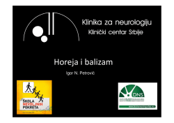 Horeja i balizam - Dru&scaron;tvo neurologa Srbije