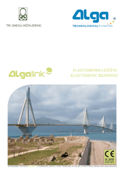 ALGA elastomerna leži&scaron;ta