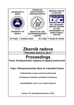 Zbornik radova ``TECHNO-EDUCA 2012.