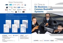 It`s Time to Do Business with Cosmos Business Systems