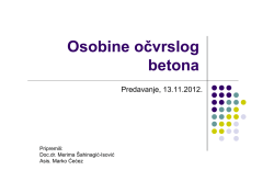 Osobine očvrslog betona