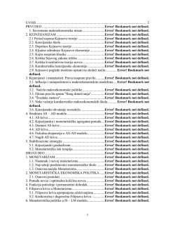 Savremena makroekonomska misao