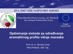 05 Optimiranje metode za određivanje aromatičnog - ipa