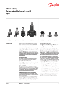 Automatski balansni ventili ASV