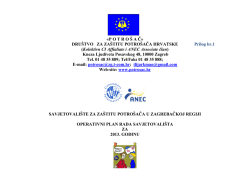 Prilog br. 1 (Operativni plan rada Savjetovali&scaron;ta)
