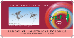 RADOVI VI. UMJETNIČKE KOLONIJE