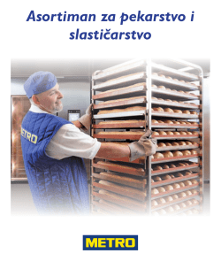 Asortiman za pekarstvo i slastičarstvo