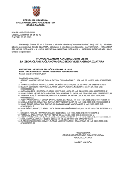 Rjesenje-zbirno vijece