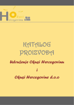 na&scaron;em katalogu - Udruzenje Okusi Hercegovinu