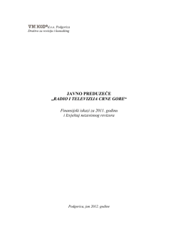 Izvjestaj revizora RTCG 2011 Nacrt
