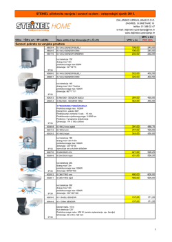 Cjenik Steinel Home rasvjeta