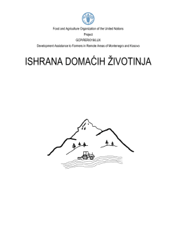 ishrana domaćih životinja - Development Assistance to Farmers In
