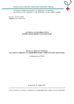 Podloga za mikrobiologiju i zdravstvenu ekologiju