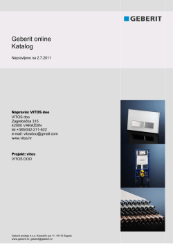 preuzmi katalog GEBERIT monolith