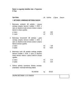 Radovi na izgradnji skladi&scaron;ta robe u Torjancima II. Faza Opis Rada