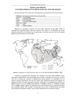 1. &Sigma;&upsilon;&sigma;&tau;&eta;&mu;&alpha;&tau;&iota;&kappa;ή & &phi;&upsilon;&lambda;έ&sigmaf; &mu;&epsilon;&lambda;&iota;&sigma;&sigma;ώ&nu;