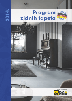 Prospekt: Program zidnih tapeta 2014.