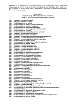 Tekst javnog oglasa na hrvatskom jeziku