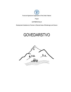 govedarstvo - Development Assistance to Farmers In Remote Areas
